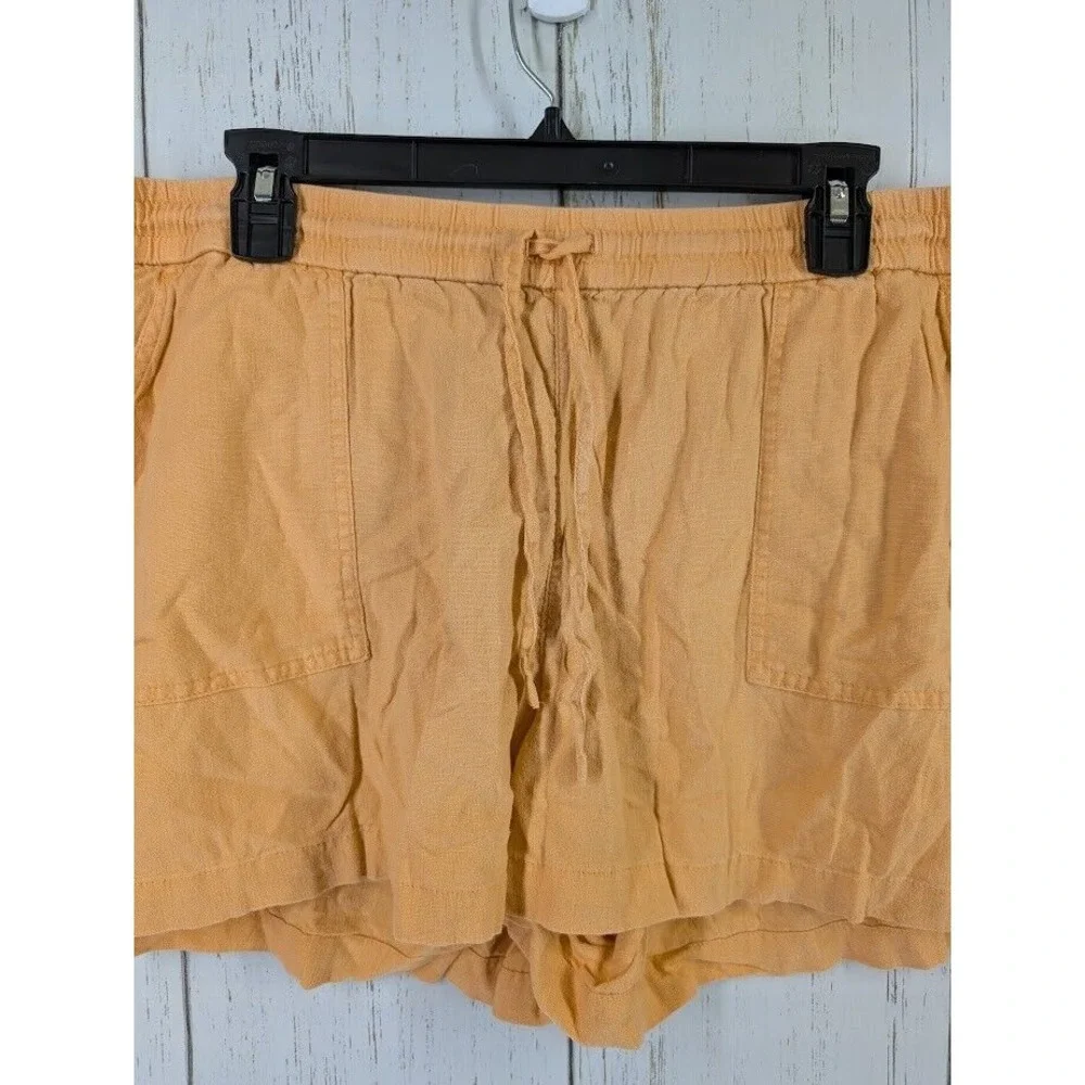 J Crew Size XL Sunshine Yellow Casual‎ Paperbag Summer Spring Boho Shorts